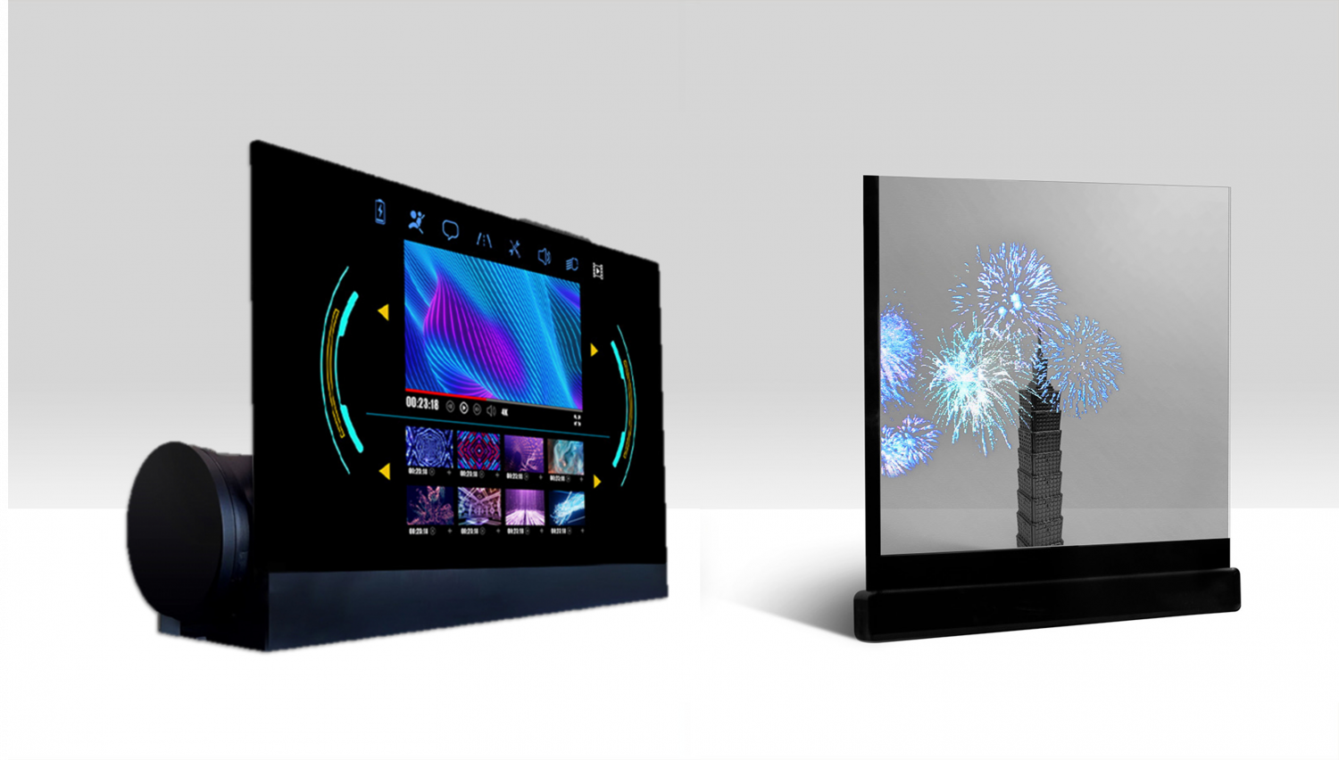 可卷式、折迭性、高透明